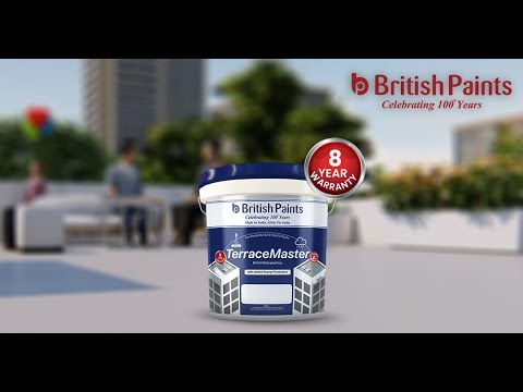 British Paints TerraceMaster is waterproofing coating for your terrace. - video from British Paints