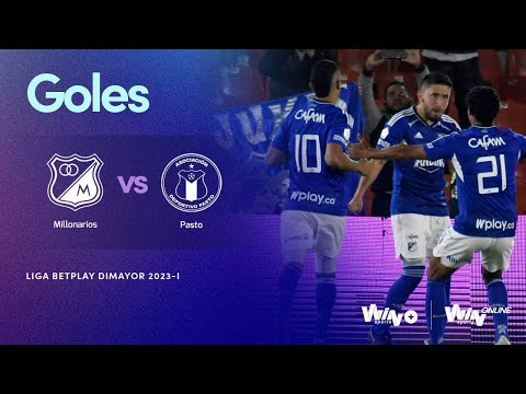 Millonarios vs. Pasto  (goles) | Liga BetPlay Dimayor 2023- 1 | Fecha 1