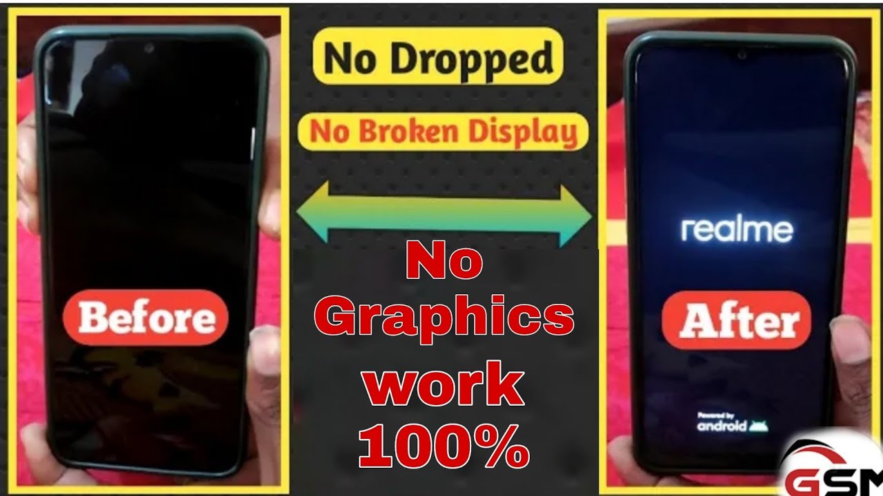 Realme narzo 20 graphics problem |  narzo 20 blank LCD no light problem solution