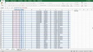 Excel stats: CORREL correlation