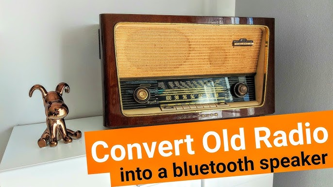 DIY Vintage radio as Bluetooth speaker 
