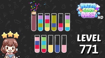 Water Sort Quest Level 771 Solution 🧪