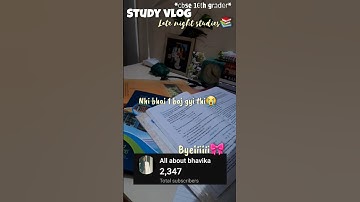 Study with me as *cbse 10th grader*📚/late night study vlog🥱#class10 #minivlog#shorts#study#exam
