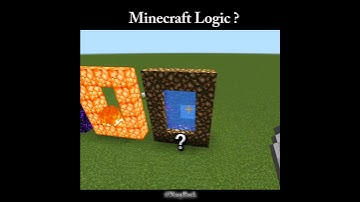 #minecraft - Nether portal Logic ? 💀 #viralmemes #shortviral