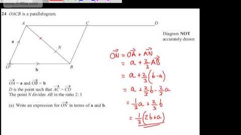 q24 Edexcel 1MA0 Higher November 2013 paper 1 Non Calculator GCSE maths