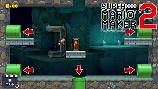 アイテムを集めて進むダンジョンっぽいコースを作ったぞ【マリオメーカー２】