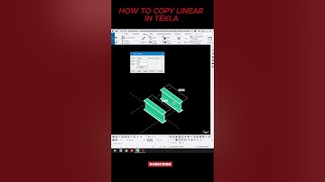 how to copy linear in tekla #tekla #steel #shorts