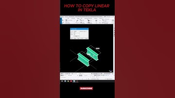 how to copy linear in tekla #tekla #steel #shorts