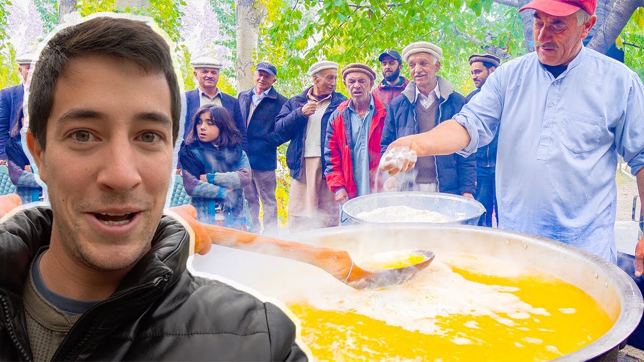 Pakistani Wedding Food - BIG HUNZA Wedding FEAST for Over 300 People in Gilgit-Baltistan!! | Luke Martin