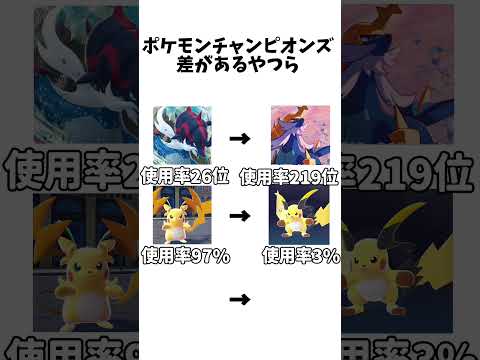 ポケモンチャンピオンズ差がある奴ら#ポケモン#おすすめにのりたい #ポケモンチャンピオンズ