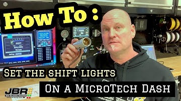 How To Set The Shift Lights On A MicroTech Dash