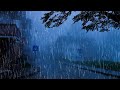 Barulho de chuva para dormir e relaxar profundamente  som de chuva forte vento e trovo 10 asmr