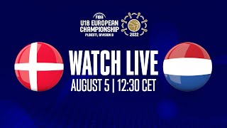 QTR: Denmark v Netherlands | Full Basketball Game | FIBA U18 European Championship 2022