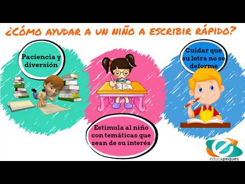 Video: Cómo Enseñarle A Un Niño A Escribir Rápidamente