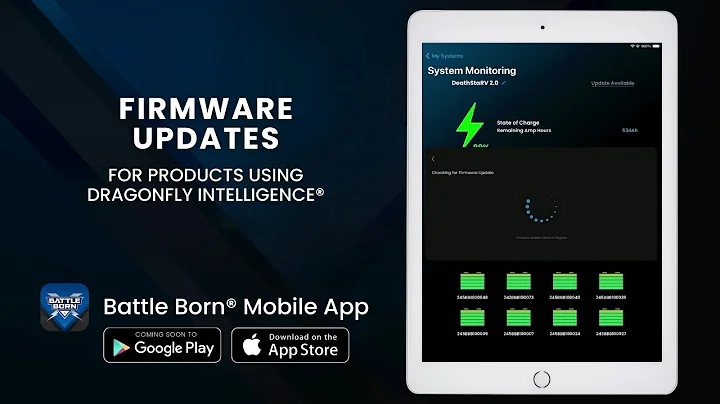Firmware Updates for Products with Dragonfly IntelLigence® Technology | Battle Born® Mobile App