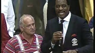 NBA - 1987 - James Brown Interview Boston Garden Carpenter Paul Dembickt On  Parquet Floor Condition