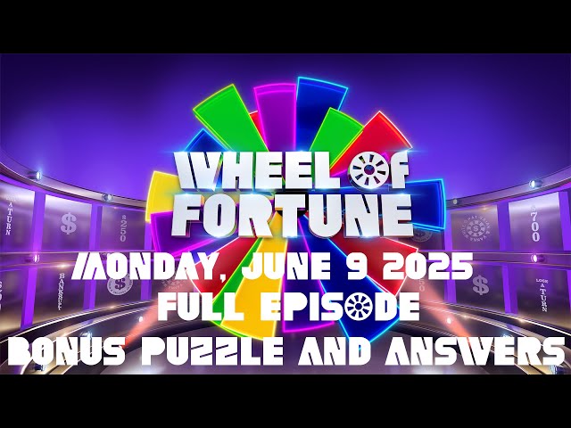 Wheel of Fortune Tropical  ニシ WHEEL OF FORTUNE JUNE 9 2025 6/9/25 FULL EPISODE Recap