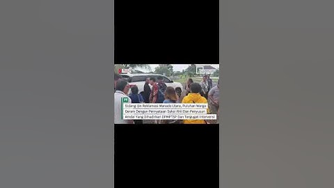 Penolakan Reklamasi dari masyarakat pesisir pantai dan Nelayan di kantor Pengadilan Negeri Manado