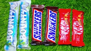Unpacking Lollipops snickers & Sweets ASMR 🍭🍬 Chupa Chips & 1 Bounty KitKat | Satisfying Videos
