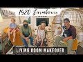 Farmhouse Renovation Living Room Makeover Before &amp; After - Lavender &amp; Fir Farmstead