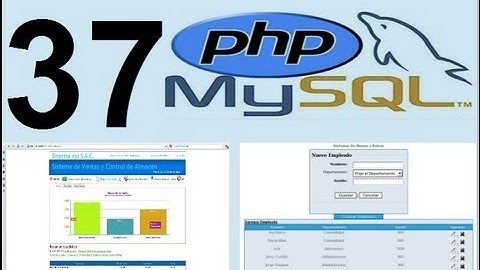 vídeo 37 -Curso de PHP y MysQL-Bases de Datos I