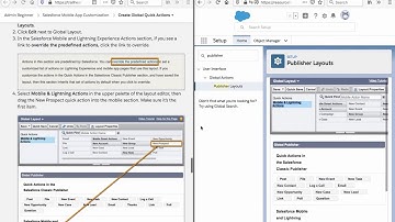 Create Global Quick Actions in Salesforce (Mobile Customization)