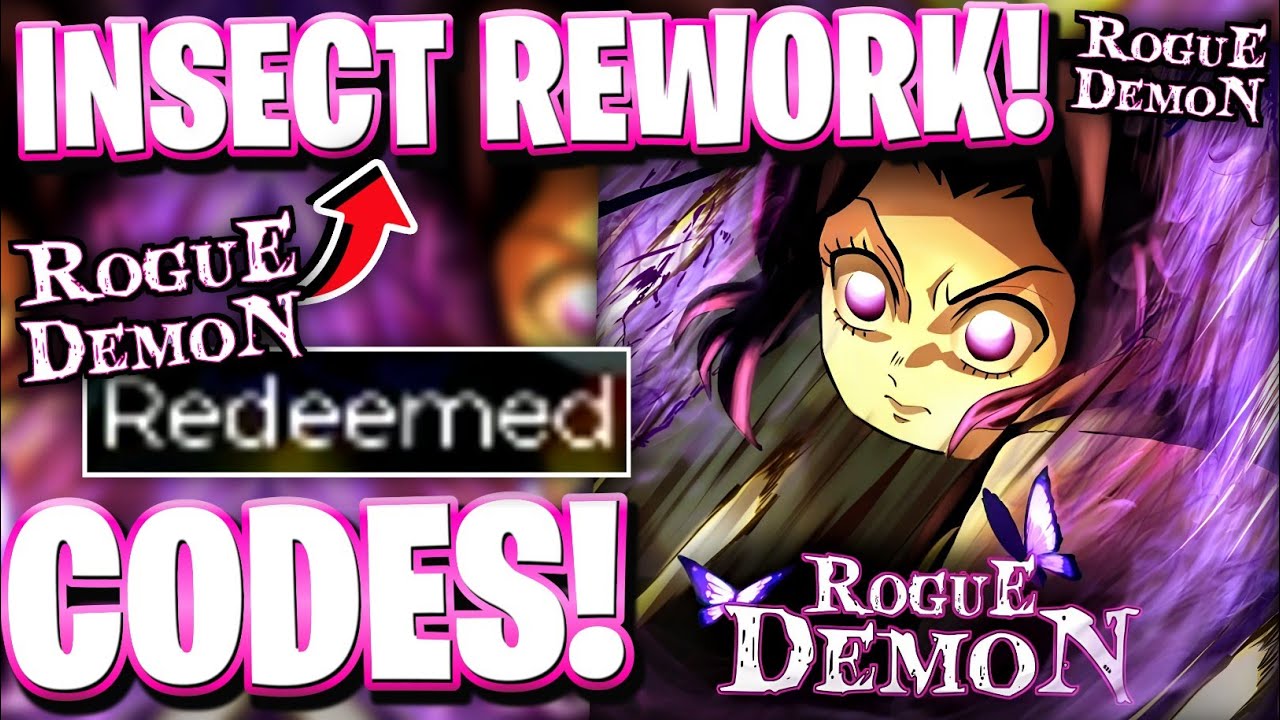 Code Rugie Demon 🦋INSECT REWORK! All NEWLY INSECT REWORK UPDATE CODES FOR ROGUE DEMON ...