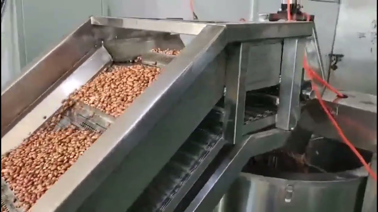 Crispy Peanuts Frying Machine Roasted Peanuts Machine Deep Fried Peanuts Processing Production