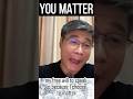You matter -- PROF. JIANG