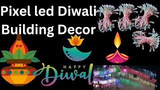 Pixel led diwali building decoration 50x40 Parallel controller