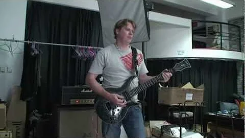 Jarrell black sparkle guitar with David Bray plexi