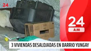 Barrio Yungay: tres viviendas tomadas fueron desalojadas | 24 Horas TVN Chile