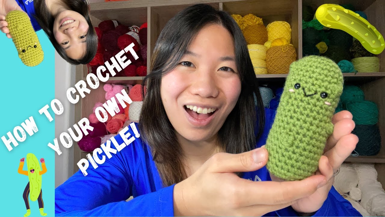 How to Crochet a Pickle! (Beginner-Friendly) 