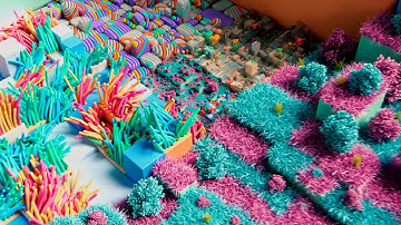 Houdini Animation - Recursive Subdivision Infinite Loop 4K