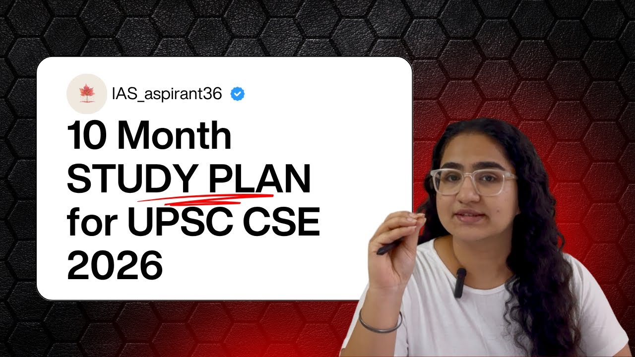 10 Months Strategy for UPSC CSE 2026 | Study Plan | Civil Services ...