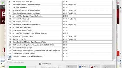 Scraping multi page data from www.binnys.com using WebHarvy