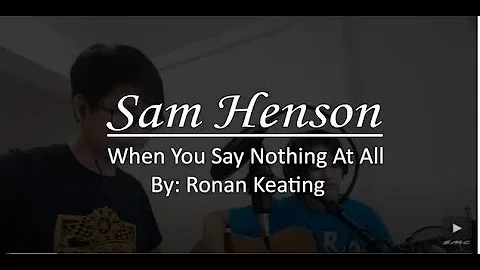 When you say nothing at all - Ronan Keating (Cover...