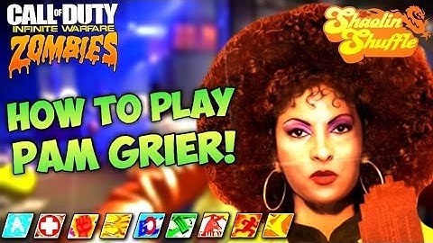 HOW TO PLAY AS PAM GRIER IN SHAOLIN SHUFFLE! - INFINITE WARFARE ZOMBIES CHARACTER TUTORIAL (IW)