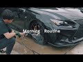 車好き野球選手の遠征前のモーニングルーティーン