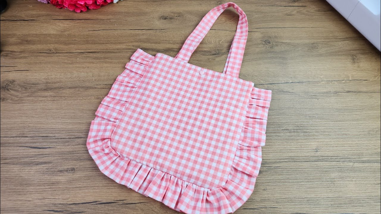 Ruffled Tote Bag Tutorial – Easy and Adorable Sewing Project - YouTube