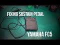 Diagnosing and fixing Yamaha (keyboard) FC5 sustain pedal / foot switch