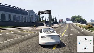 GTA 5 / FiveM Tesla Autopilot, Auto Park, Reverse Camera, Adaptive Lighting, Smart Summon