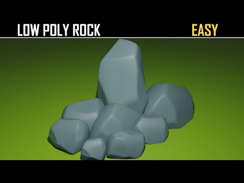 Create Realistic Low Poly Rocks Beginner Blender Tutorial Youtube - low poly rocks tutorial roblox studio blender youtube
