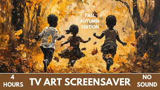 Fall Autumn TV Wall Art | Frame TV Art | Black Art Screensaver | TV Background Art | African Art