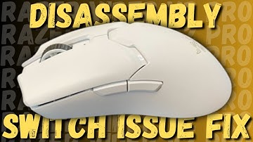 Razer Viper V2 PRO Disassembly and switch FIX.