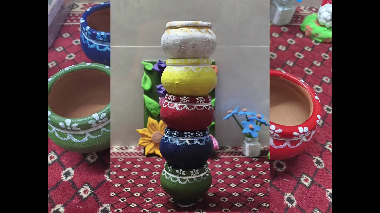 Easy Festival Decoration Idea with Clay Pots | Makar Sankranti 