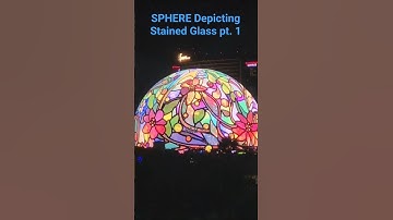 SPHERE in Las Vegas in Stained Glass pt.1 #lasvegas #vegas #sphere
