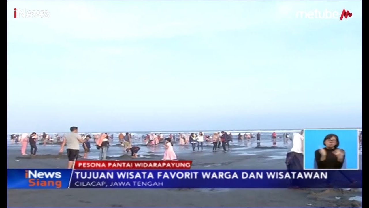 Libur Sekolah Pantai Widarapayung Cilacap Ramai Pengunjung Inews Siang 1506