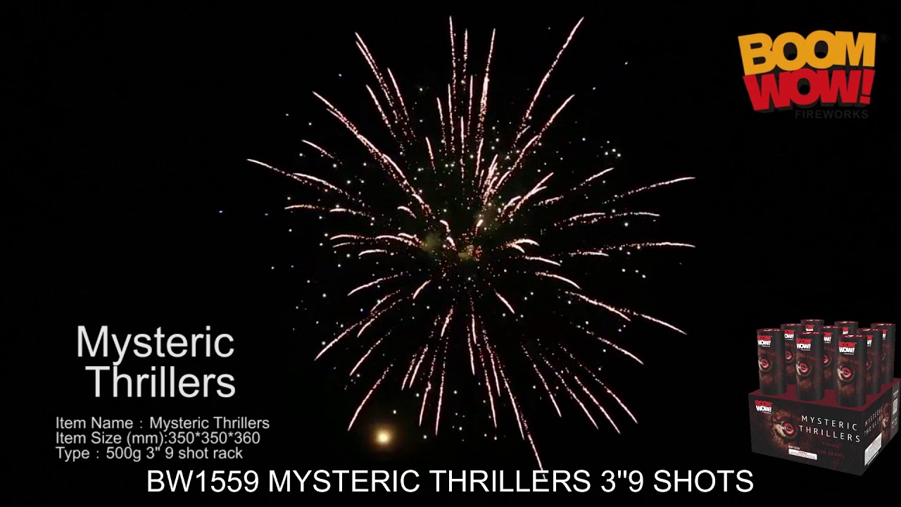 BOOMWOW MYSTERIC THRILLERS 3"9shots cake 500 grams BW1559