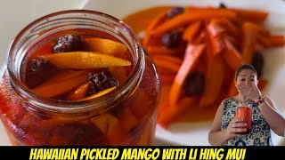 Pickled Mango Hawaii Pickled Mango With Li Hing Mui Powder And Seeds Ono Appetizer